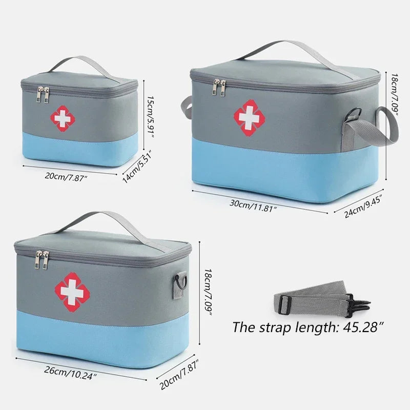Household First Aid Medical Storage Bag High Capacity Epidemic Prevention Box Iodophor Wound Patch Disinfectant Water Organizers