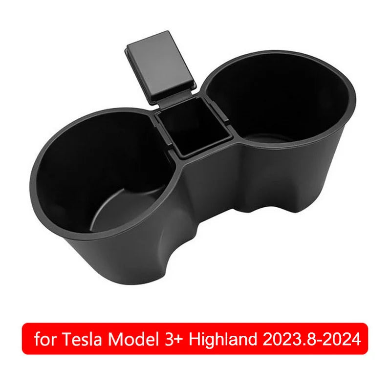 Center Console Cup Holder Insert for Tesla Model 3 3+ Highland Model Y 2024 Silicone Slot Slip Drink Limiter New Car Accessories