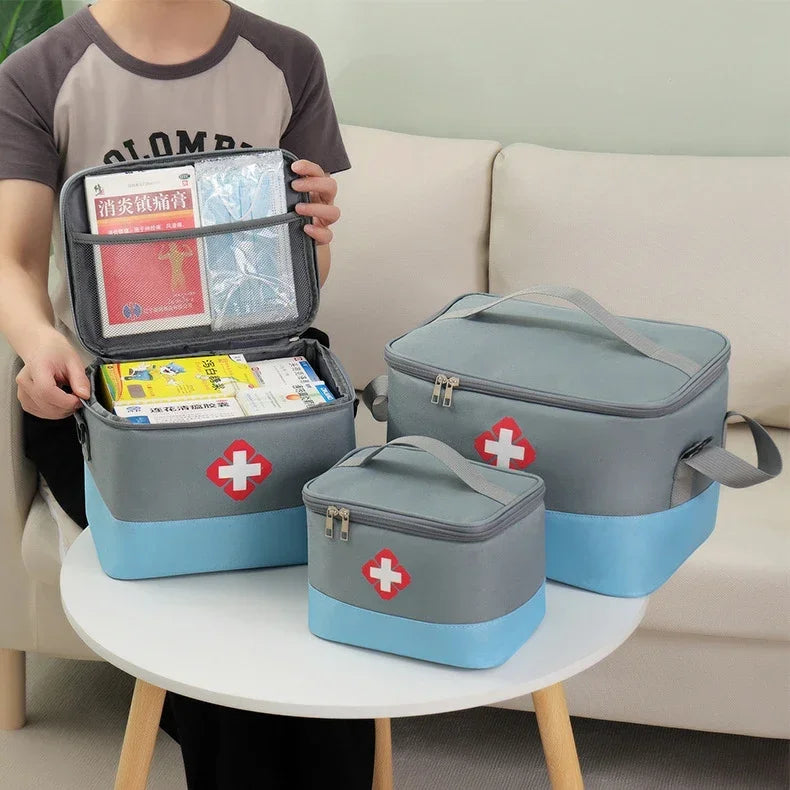 Household First Aid Medical Storage Bag High Capacity Epidemic Prevention Box Iodophor Wound Patch Disinfectant Water Organizers