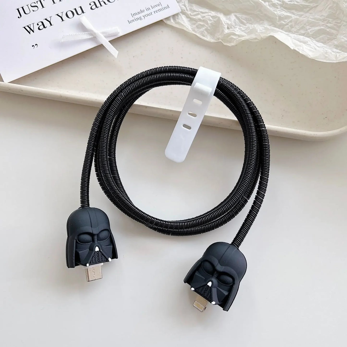 New Cartoon Charger Cable Protector for IPhone 15 14 13 12 18W 20W Charger Protection Cover Stitch Data Line Winder Protective trendy