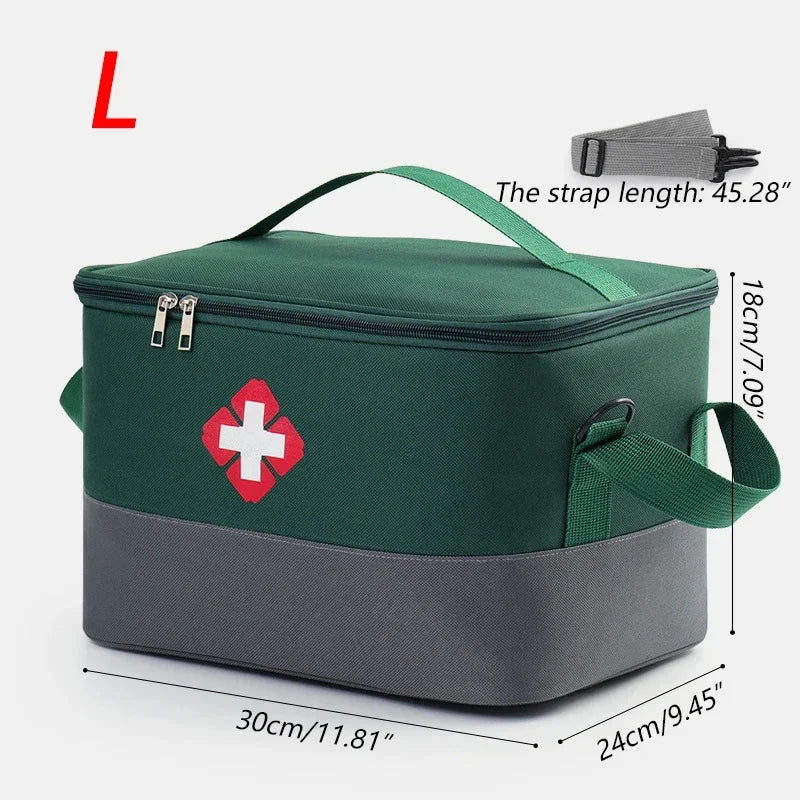 Household First Aid Medical Storage Bag High Capacity Epidemic Prevention Box Iodophor Wound Patch Disinfectant Water Organizers