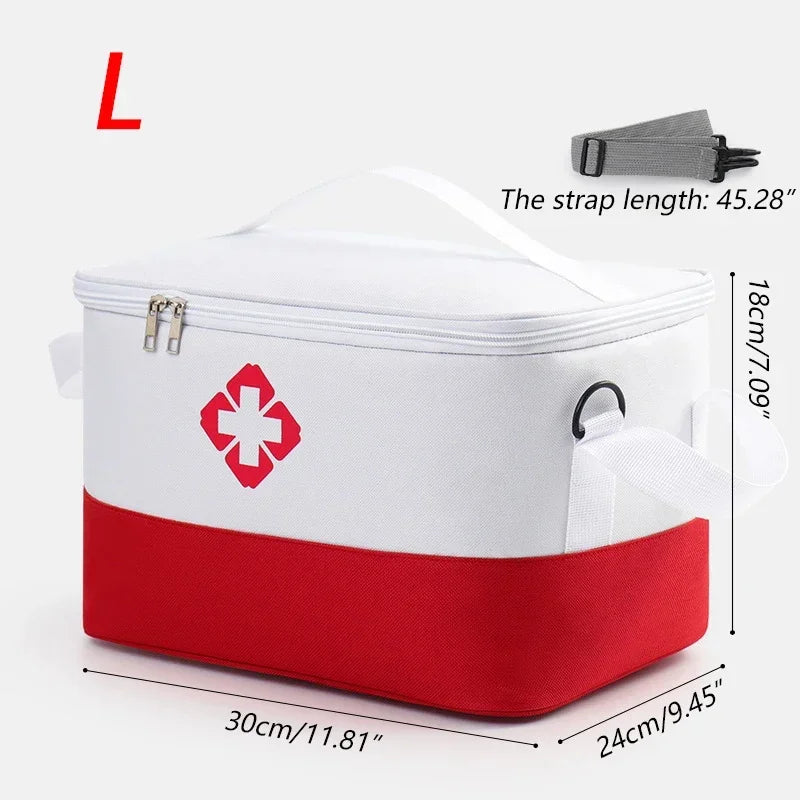 Household First Aid Medical Storage Bag High Capacity Epidemic Prevention Box Iodophor Wound Patch Disinfectant Water Organizers