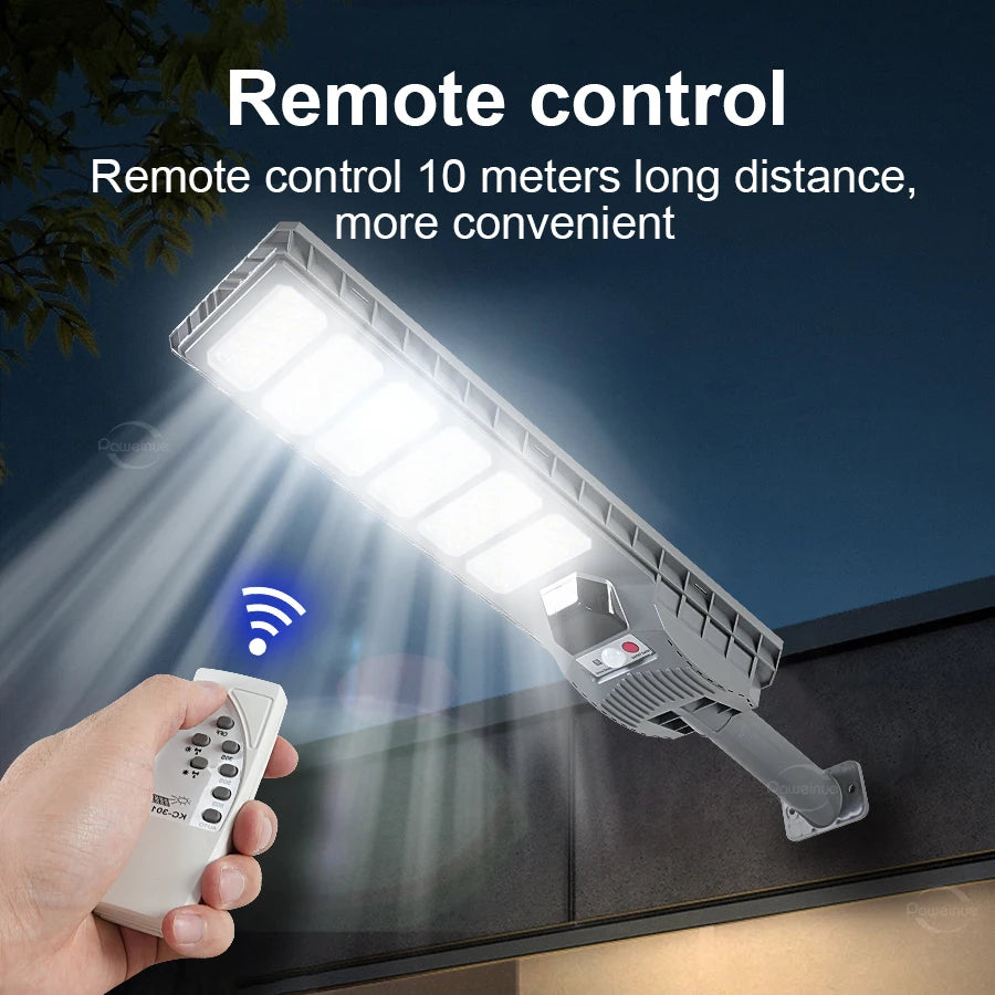 2024 Newest 600W LED Outdoor Solar Lights Motion Sensor Wall External Solar Lamp Waterproof Sunlight Power Street Garden Light