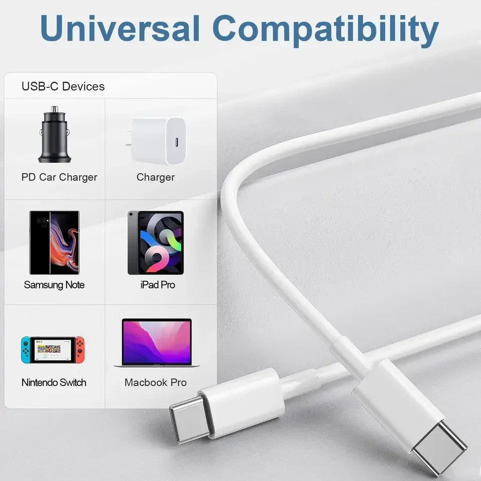 10Pcs 66W Type C PD 30W USB Cable For Apple iPhone 16 15 14 13 12 11 Pro Max 7 8 Plus XS R Fast Charging USB C Cable Charge Wire