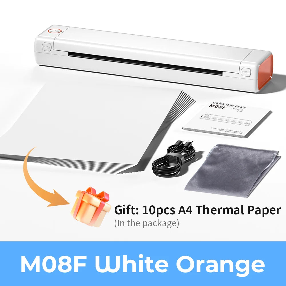 Phomemo M08F Wireless Tattoo Transfer Stencil Printer Tattoo Transfer Thermal Copier Machine Compatible with Smartphone & PC