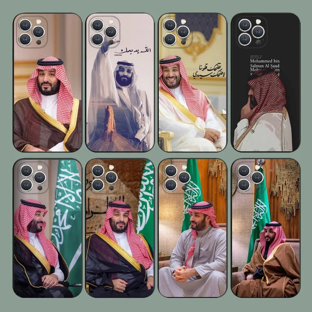 Muhammad bin Salman Phone Case For iPhone 15,14,13,12,11,Plus,Pro Max,XS,X,XR,SE,Mini,8,7 Soft Silicone Black Cover