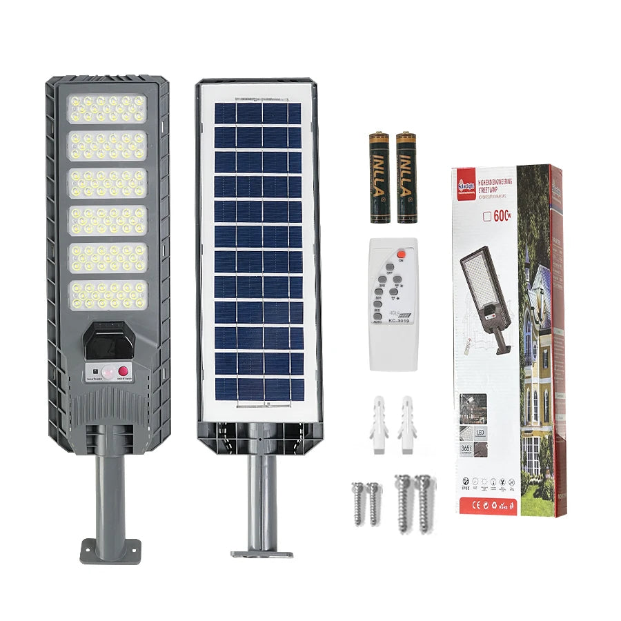 2024 Newest 600W LED Outdoor Solar Lights Motion Sensor Wall External Solar Lamp Waterproof Sunlight Power Street Garden Light