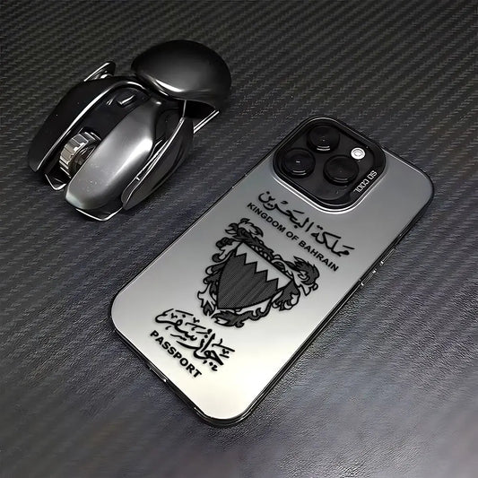 Bahrain Passport Phone Case For iPhone 16 15 14 13 12 11 mini Pro Max X XR XSMAX 8 7 Plus Anti Fall Matte Back Cover