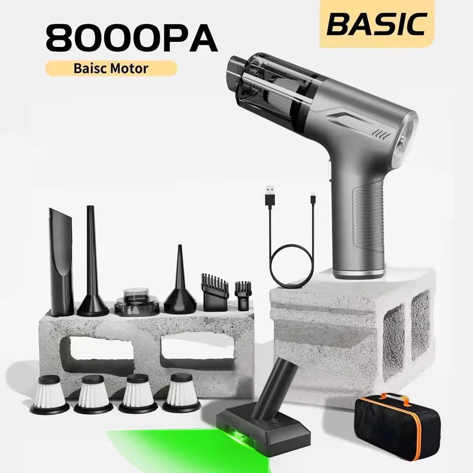 CENRR 98000PA Mini Car Vacuum Cleaner Cordless Powerful Wireless Car Cleaner HandHeld Portable Vacuum Cleaner Air Gun