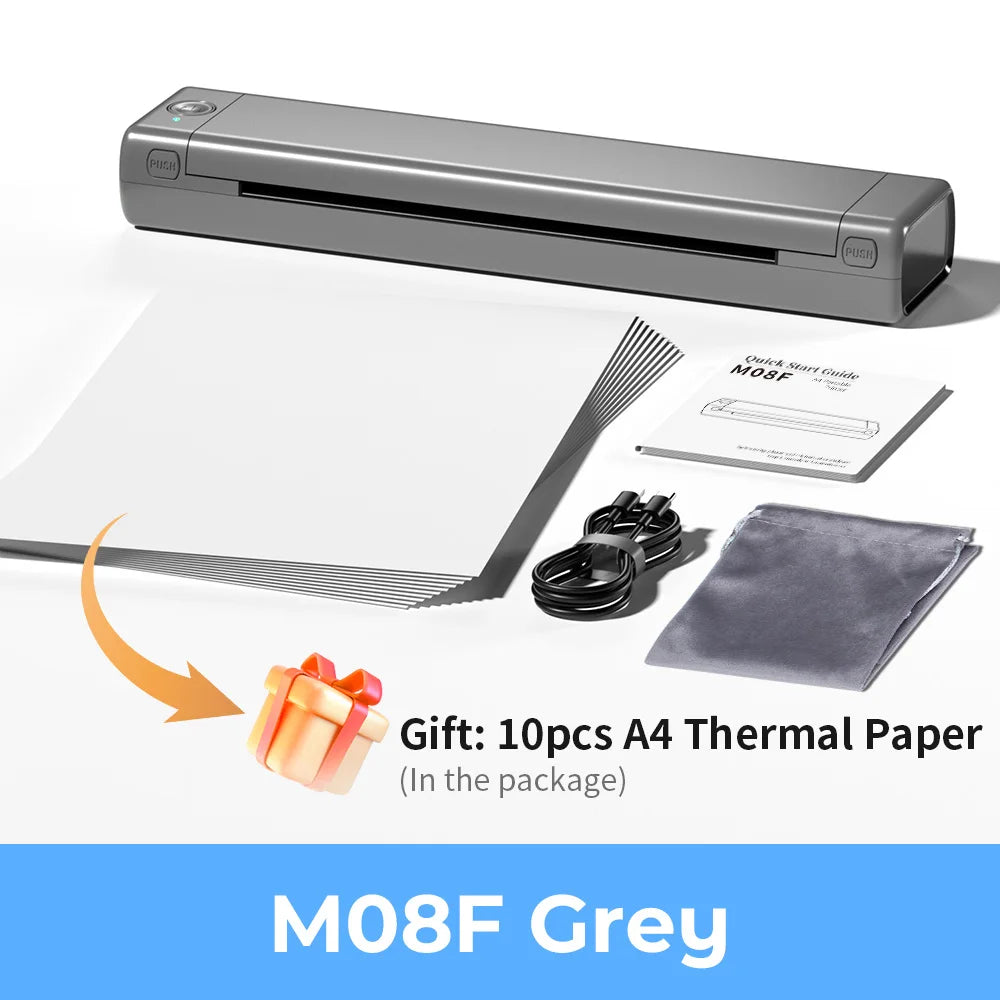 Phomemo M08F Wireless Tattoo Transfer Stencil Printer Tattoo Transfer Thermal Copier Machine Compatible with Smartphone & PC