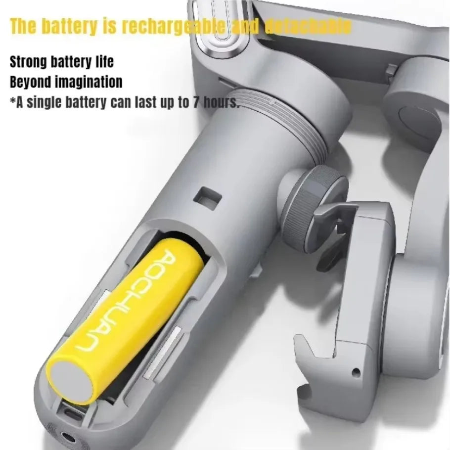 With HD LOED LCD Display Universal Joint Portable Selfie Sticks Folding Handheld Gimbal for iOS Android Smartphones Smart X Pro