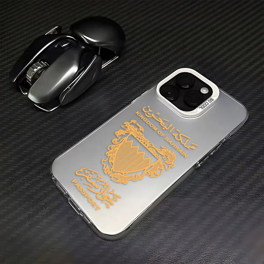Bahrain Passport Phone Case For iPhone 16 15 14 13 12 11 mini Pro Max X XR XSMAX 8 7 Plus Anti Fall Matte Back Cover