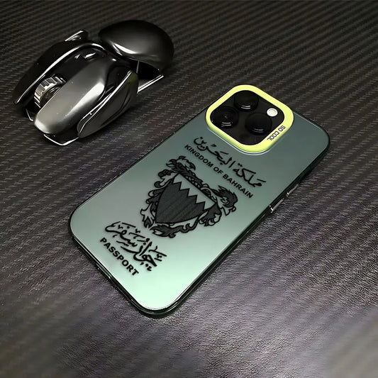 Bahrain Passport Phone Case For iPhone 16 15 14 13 12 11 mini Pro Max X XR XSMAX 8 7 Plus Anti Fall Matte Back Cover