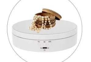 3 in 1 Rotating Display Stand with 5.9/7.08/8.66 Inch Replacement Cover, 360 Degree Rotating Display Stand with Remote Control