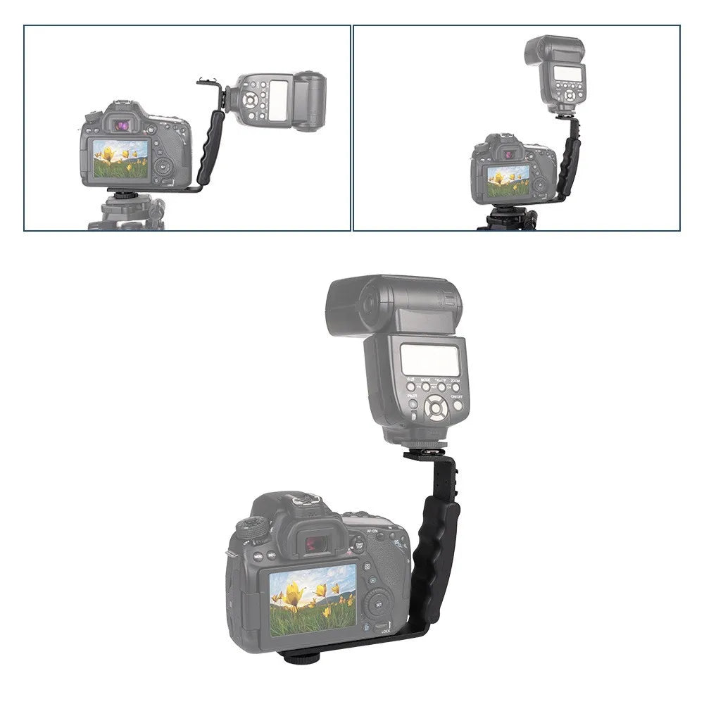 Camera Smartphone Stabilizer, Portable Handle Grip Handheld Video Rig with Carrying Case, Fits for All Camera, Camcorder