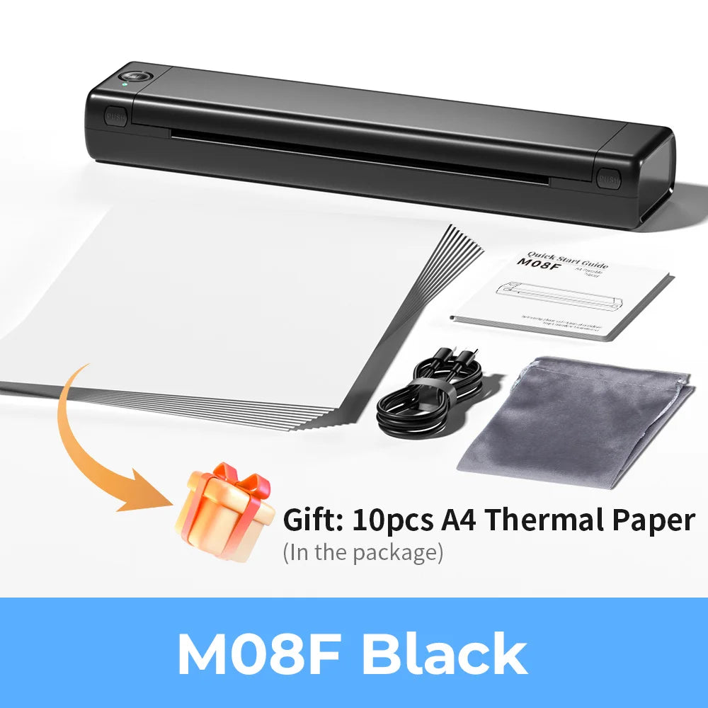 Phomemo M08F Wireless Tattoo Transfer Stencil Printer Tattoo Transfer Thermal Copier Machine Compatible with Smartphone & PC