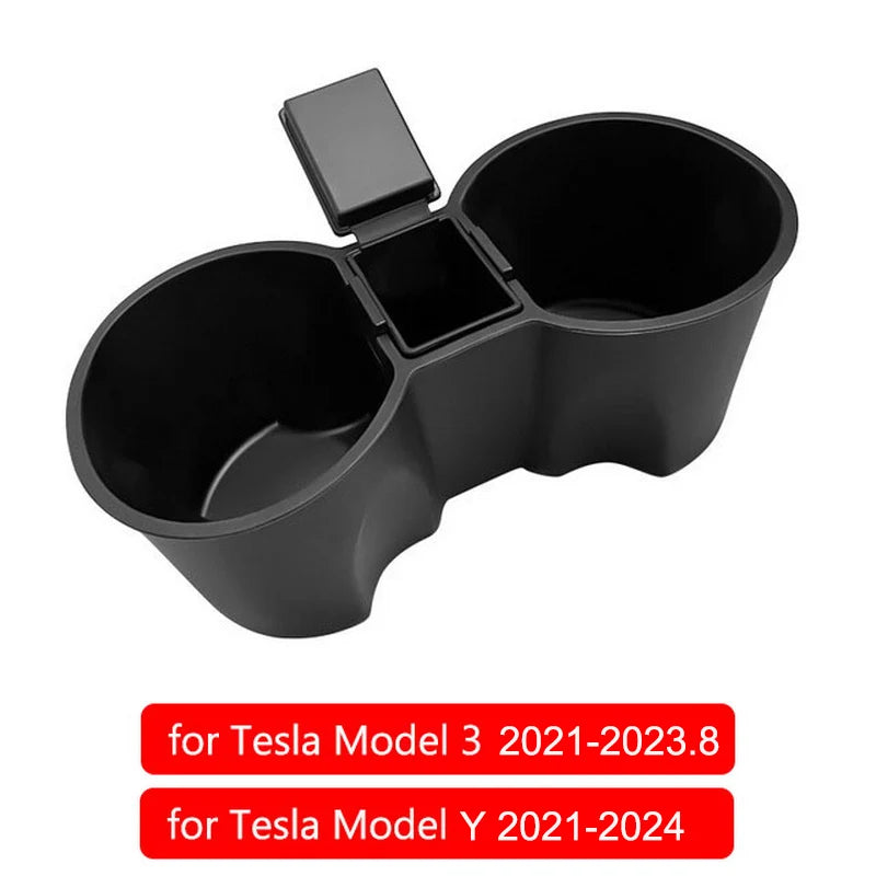 Center Console Cup Holder Insert for Tesla Model 3 3+ Highland Model Y 2024 Silicone Slot Slip Drink Limiter New Car Accessories