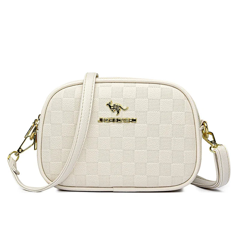 3 Layers Zipper Pockets Quality Crocodile PU Leather Women's Handbags Shoulder CrossBody Bags Light Luxury Female Handbag Sac