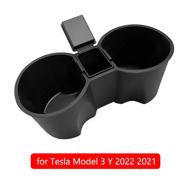 Center Console Cup Holder Insert for Tesla Model 3 3+ Highland Model Y 2024 Silicone Slot Slip Drink Limiter New Car Accessories