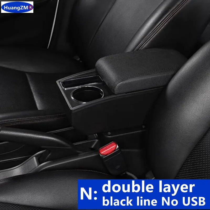 For Chevrolet Spark Armrest Box For Chevrolet Spark 3 III Aveo T200 Car Armrest Storage Box cup holder Retrofit Car Accessories