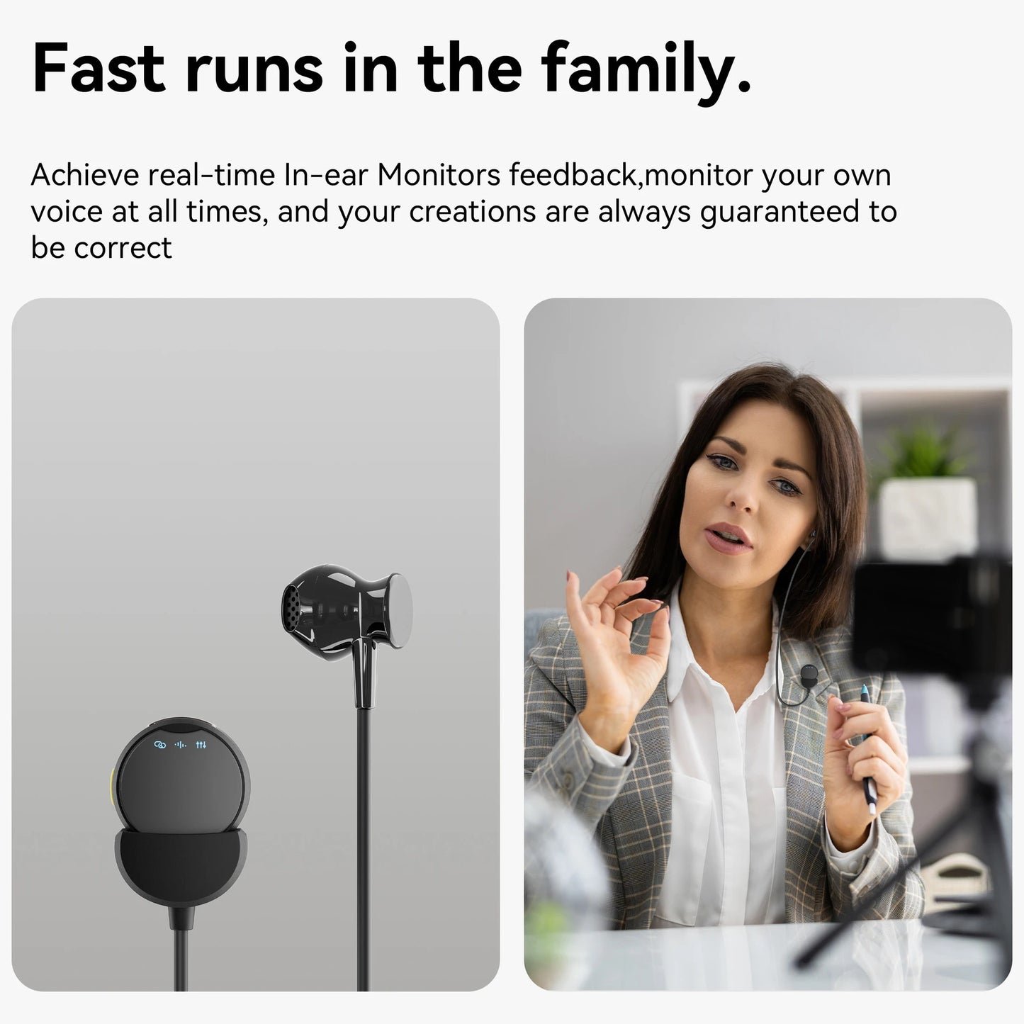 Wireless Lavalier Microphone with Charging Box Magnetic Noise Reduction Professional Lapel Microphone for Studio Recording Live