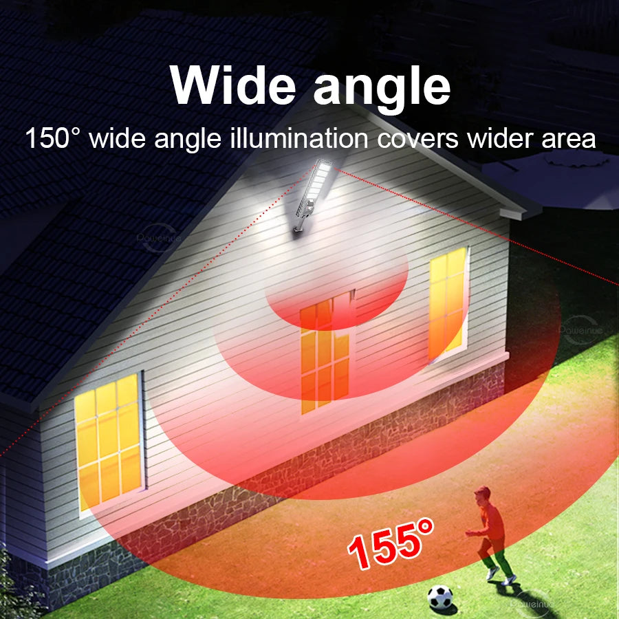 2024 Newest 600W LED Outdoor Solar Lights Motion Sensor Wall External Solar Lamp Waterproof Sunlight Power Street Garden Light