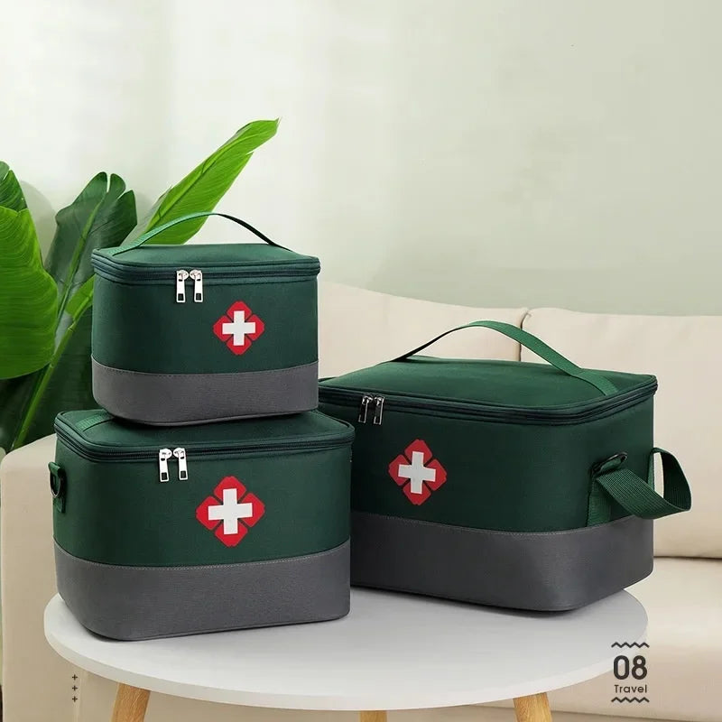 Household First Aid Medical Storage Bag High Capacity Epidemic Prevention Box Iodophor Wound Patch Disinfectant Water Organizers