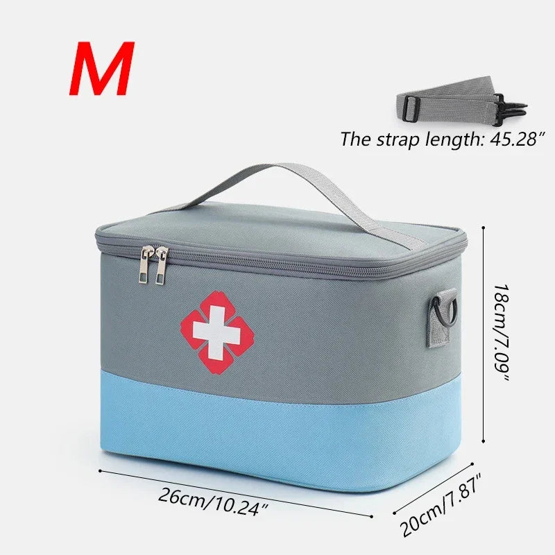 Household First Aid Medical Storage Bag High Capacity Epidemic Prevention Box Iodophor Wound Patch Disinfectant Water Organizers
