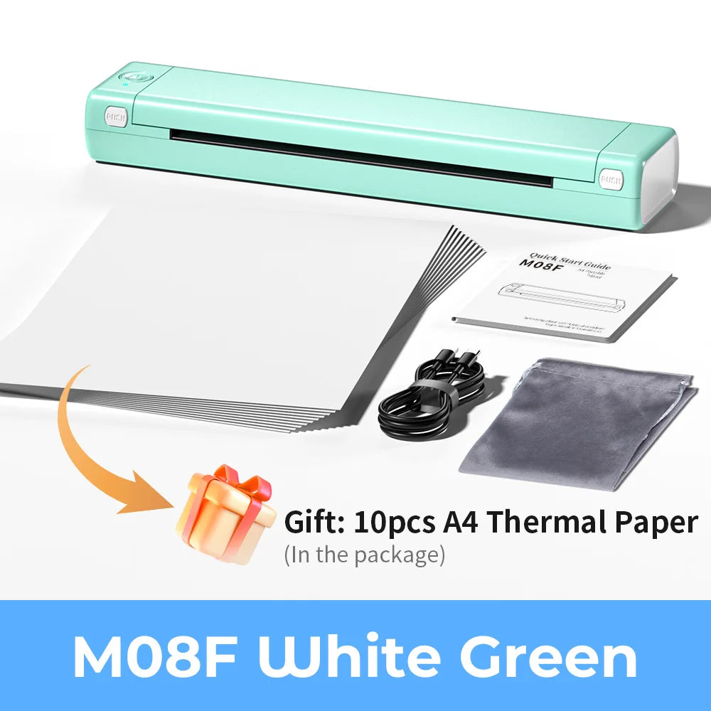 Phomemo M08F Wireless Tattoo Transfer Stencil Printer Tattoo Transfer Thermal Copier Machine Compatible with Smartphone & PC