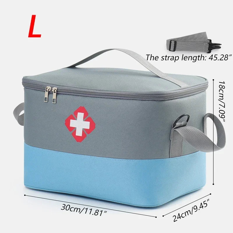 Household First Aid Medical Storage Bag High Capacity Epidemic Prevention Box Iodophor Wound Patch Disinfectant Water Organizers