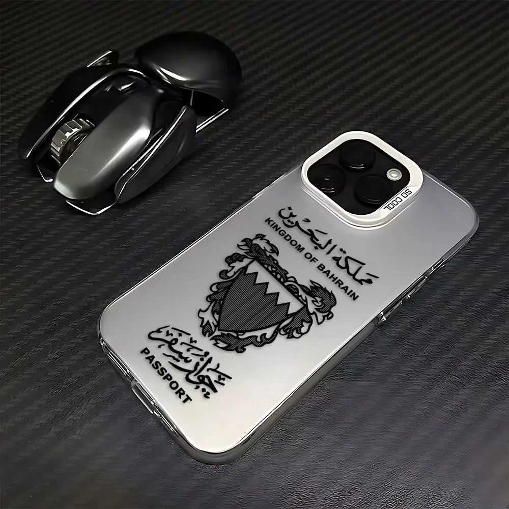 Bahrain Passport Phone Case For iPhone 16 15 14 13 12 11 mini Pro Max X XR XSMAX 8 7 Plus Anti Fall Matte Back Cover