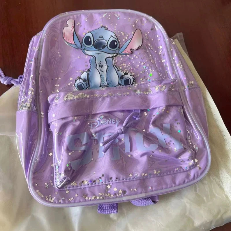 Disney's New Stitched Cartoon Sequined Back Fashionable and Versatile Trendy Kindergarten School Bag for Boys and Girls