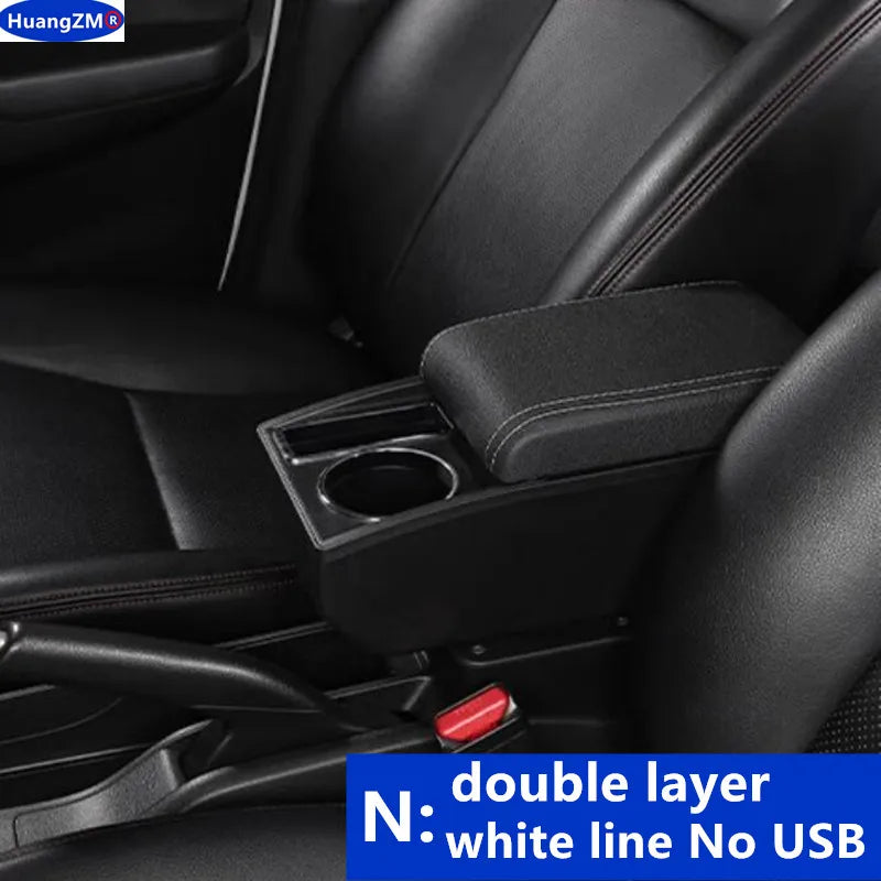 For Chevrolet Spark Armrest Box For Chevrolet Spark 3 III Aveo T200 Car Armrest Storage Box cup holder Retrofit Car Accessories