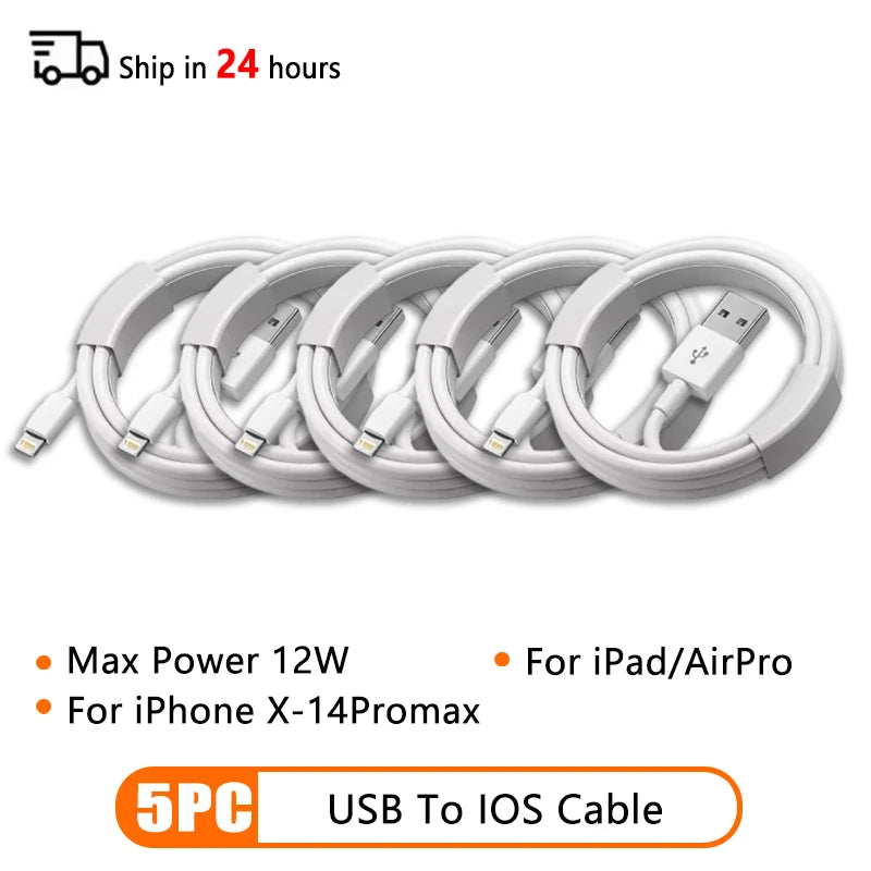 10Pcs 66W Type C PD 30W USB Cable For Apple iPhone 16 15 14 13 12 11 Pro Max 7 8 Plus XS R Fast Charging USB C Cable Charge Wire