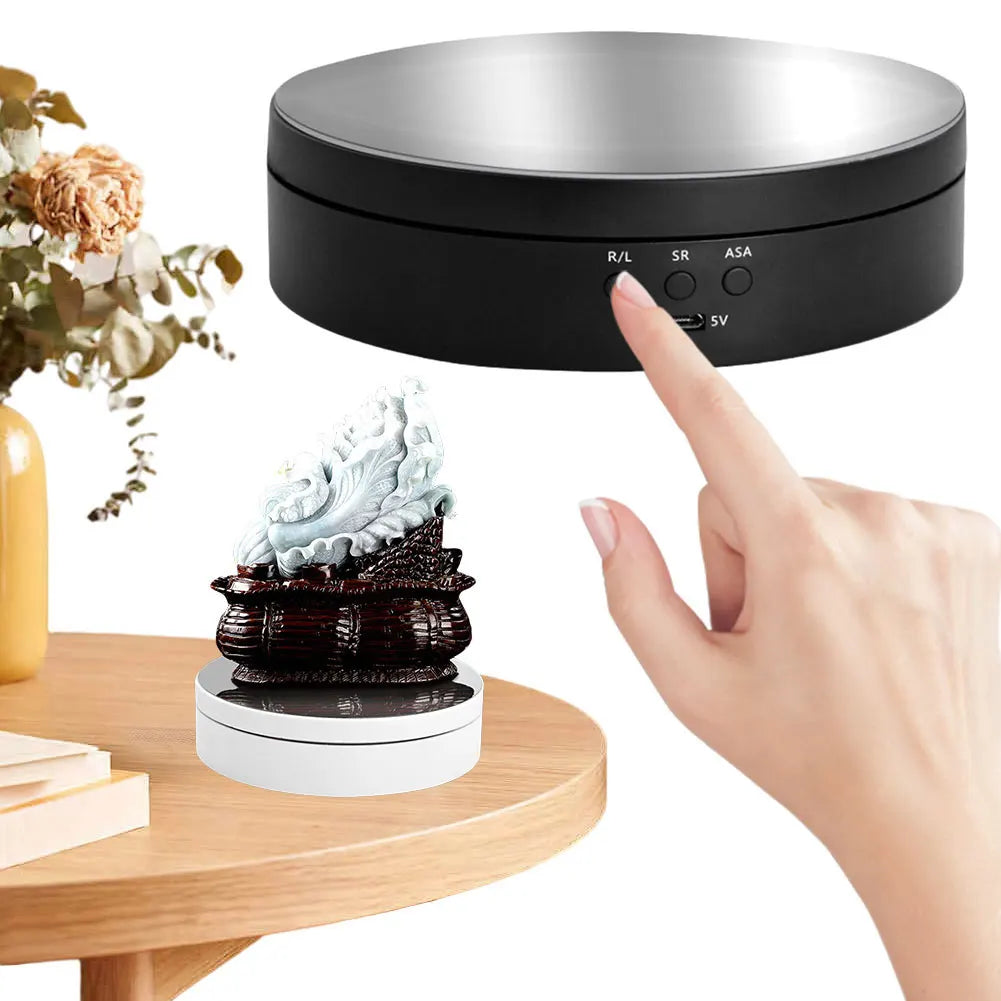 360 Degree Electric Rotating Turntable 3 Speed Motorized Rotating Display Stand for Photography Products Jewelry Watch 3D Models