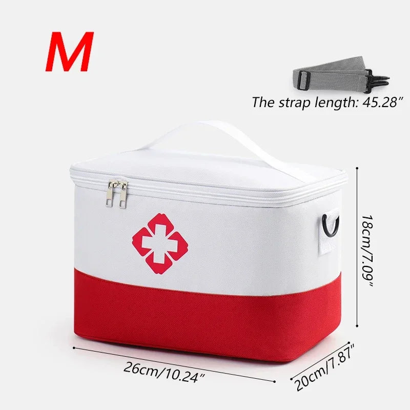 Household First Aid Medical Storage Bag High Capacity Epidemic Prevention Box Iodophor Wound Patch Disinfectant Water Organizers